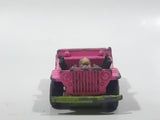 Vintage 1971 Lesney Matchbox Superfast No. 2 Jeep Hot Rod Pink Die Cast Toy Car Vehicle