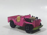 Vintage 1971 Lesney Matchbox Superfast No. 2 Jeep Hot Rod Pink Die Cast Toy Car Vehicle