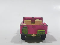 Vintage 1971 Lesney Matchbox Superfast No. 2 Jeep Hot Rod Pink Die Cast Toy Car Vehicle