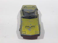 Vintage 1970 Lesney Products Matchbox Series Superfast No. 52 Dodge Charger MkIII Lime Green Die Cast Toy Car Vehicle