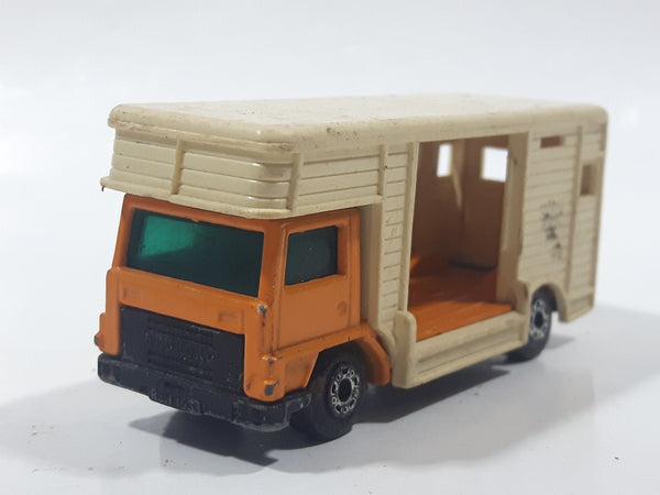 Vintage 1977 Lesney Matchbox Superfast No. 40 Bedford Horse Box Truck Orange Die Cast Toy Car Ve