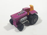 Vintage 1972 Lesney Products Matchbox No. 29 Mod Tractor Magenta Pink Die Cast Toy Car Farming Equipment Machinery Vehicle