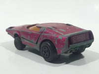 Vintage 1973 Lesney Matchbox Rolamatics No. 39 Clipper Magenta Dark Pink Die Cast Toy Car Vehicle