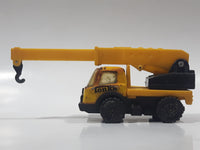 Vintage Tonka Picker Crane Utility Truck Yellow Pressed Steel and Plastic Die Cast Toy Car Vehicle Made in Hong Kong