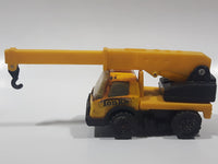 Vintage Tonka Picker Crane Utility Truck Yellow Pressed Steel and Plastic Die Cast Toy Car Vehicle Made in Hong Kong