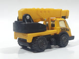 Vintage Tonka Picker Crane Utility Truck Yellow Pressed Steel and Plastic Die Cast Toy Car Vehicle Made in Hong Kong