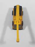 Vintage Tonka Picker Crane Utility Truck Yellow Pressed Steel and Plastic Die Cast Toy Car Vehicle Made in Hong Kong