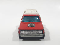 Vintage 1982 Hot Wheels Hi Rakers Dodge D-50 Pickup Truck Red with White Canopy Die Cast Toy Car Vehicle
