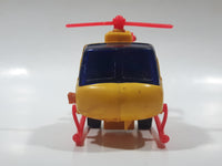 Helicopter Yellow Plastic Toy Aircraft Made in Hong Kong