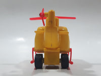 Helicopter Yellow Plastic Toy Aircraft Made in Hong Kong