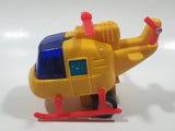 Helicopter Yellow Plastic Toy Aircraft Made in Hong Kong