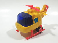 Helicopter Yellow Plastic Toy Aircraft Made in Hong Kong