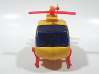 Helicopter Yellow Plastic Toy Aircraft Made in Hong Kong