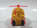 Helicopter Yellow Plastic Toy Aircraft Made in Hong Kong