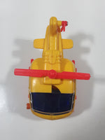 Helicopter Yellow Plastic Toy Aircraft Made in Hong Kong