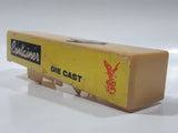 Vintage Yatming Semi Container Trailer White Plastic Toy Car Vehicle with Opening Rear Doors