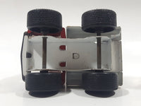 Vintage Tow Truck Red and White Pressed Steel Die Cast Toy Car Vehicle