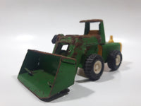 Vintage Buddy L Front End Loader Green Pressed Steel Toy Car Vehicle