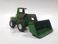 Vintage Buddy L Front End Loader Green Pressed Steel Toy Car Vehicle