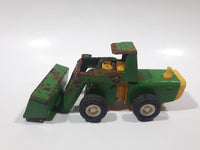 Vintage Buddy L Front End Loader Green Pressed Steel Toy Car Vehicle