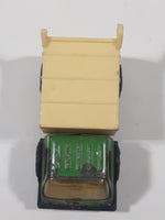 Vintage 1970s Tonka Garbage Truck Green and White Pressed Steel Toy Car Vehicle