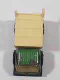 Vintage 1970s Tonka Garbage Truck Green and White Pressed Steel Toy Car Vehicle