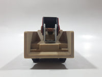Vintage Early 1980s Tonka Crane Boom Truck Red and Beige Pressed Steel Toy Car Vehicle Collectible