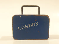 Vintage Hawaii London Toy Wood Block Suitcase Luggage Bag with Metal Handle