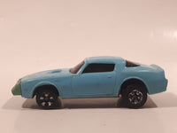 Vintage 1980 Kidco Key Cars Firebird Light Blue Plastic Body Die Cast Toy Car Vehicle