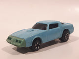 Vintage 1980 Kidco Key Cars Firebird Light Blue Plastic Body Die Cast Toy Car Vehicle