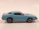 Vintage 1980 Kidco Key Cars Firebird Light Blue Plastic Body Die Cast Toy Car Vehicle