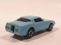 Vintage 1980 Kidco Key Cars Firebird Light Blue Plastic Body Die Cast Toy Car Vehicle