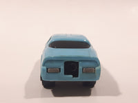 Vintage 1980 Kidco Key Cars Firebird Light Blue Plastic Body Die Cast Toy Car Vehicle