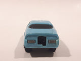 Vintage 1980 Kidco Key Cars Firebird Light Blue Plastic Body Die Cast Toy Car Vehicle