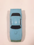 Vintage 1980 Kidco Key Cars Firebird Light Blue Plastic Body Die Cast Toy Car Vehicle