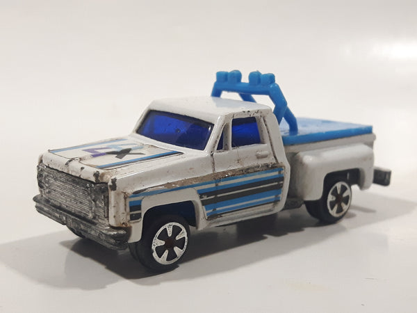 Vintage Unknown Brand Ford 4x4 Pickup Truck White Die Cast Toy Car Vehicle