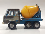 Vintage Tonka Six-Wheeler Cement Mixer Truck Blue Pressed Steel Toy Car Vehicle