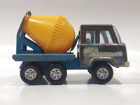 Vintage Tonka Six-Wheeler Cement Mixer Truck Blue Pressed Steel Toy Car Vehicle