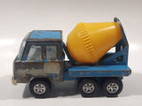 Vintage Tonka Six-Wheeler Cement Mixer Truck Blue Pressed Steel Toy Car Vehicle