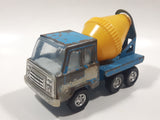 Vintage Tonka Six-Wheeler Cement Mixer Truck Blue Pressed Steel Toy Car Vehicle