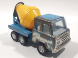 Vintage Tonka Six-Wheeler Cement Mixer Truck Blue Pressed Steel Toy Car Vehicle