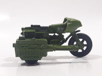 Vintage 1983 Hasbro GI Joe MC1027 RAM Rapid Fire Motor Cycle Dark Army Green Die Cast Toy Car Vehicle
