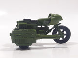 Vintage 1983 Hasbro GI Joe MC1027 RAM Rapid Fire Motor Cycle Dark Army Green Die Cast Toy Car Vehicle