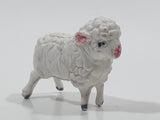 Vintage 1980s White Sheep No. 915 1 1/4" Tall Toy Figure Made in Hong Kong