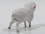 Vintage 1980s White Sheep No. 915 1 1/4" Tall Toy Figure Made in Hong Kong