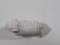 Vintage 1980s White Sheep No. 915 1 1/4" Tall Toy Figure Made in Hong Kong