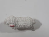 Vintage 1980s White Sheep No. 915 1 1/4" Tall Toy Figure Made in Hong Kong