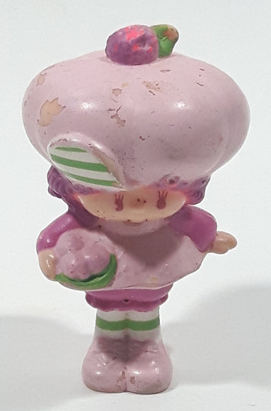 Vintage 1980s Kenner Strawberry Shortcake Raspberry Tart 2 1/4" Tall Toy Figure