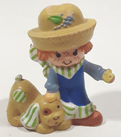 Vintage 1981 A.G.C. Kenner Strawberry Shortcake Huckleberry Pie and Pupcake 2 1/4" Tall Toy Figure