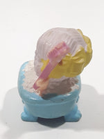 Vintage 1980s Kenner Strawberry Shortcake Angel Cake In Bubble Bath Tub 2 1/4" Tall Toy Figure